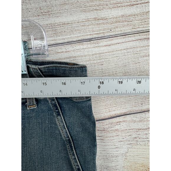 We the Free People Seamed Front Zip Close Bootcut jeans Womens 33 Blue - Picture 10 of 11